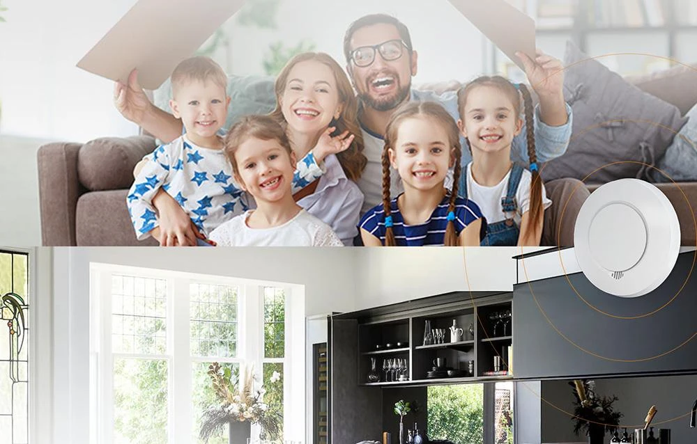 Meross GS559AH išmanusis dūmų detektorius valdomas Apple Homekit, SmartThings