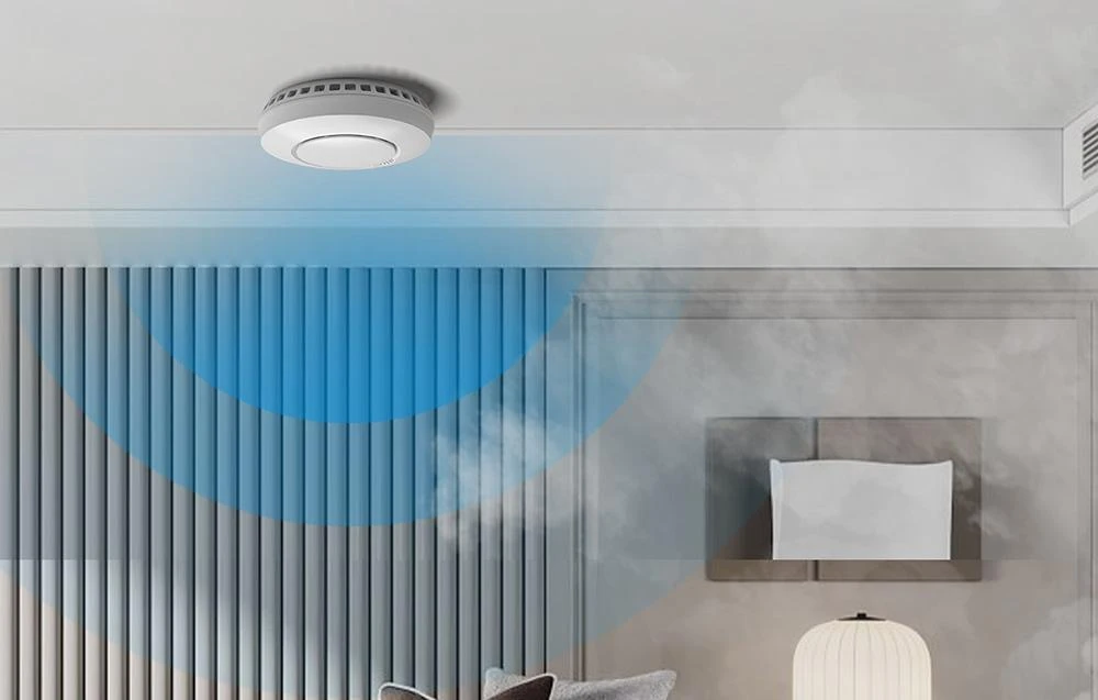 Meross GS559AH išmanusis dūmų detektorius valdomas Apple Homekit, SmartThings