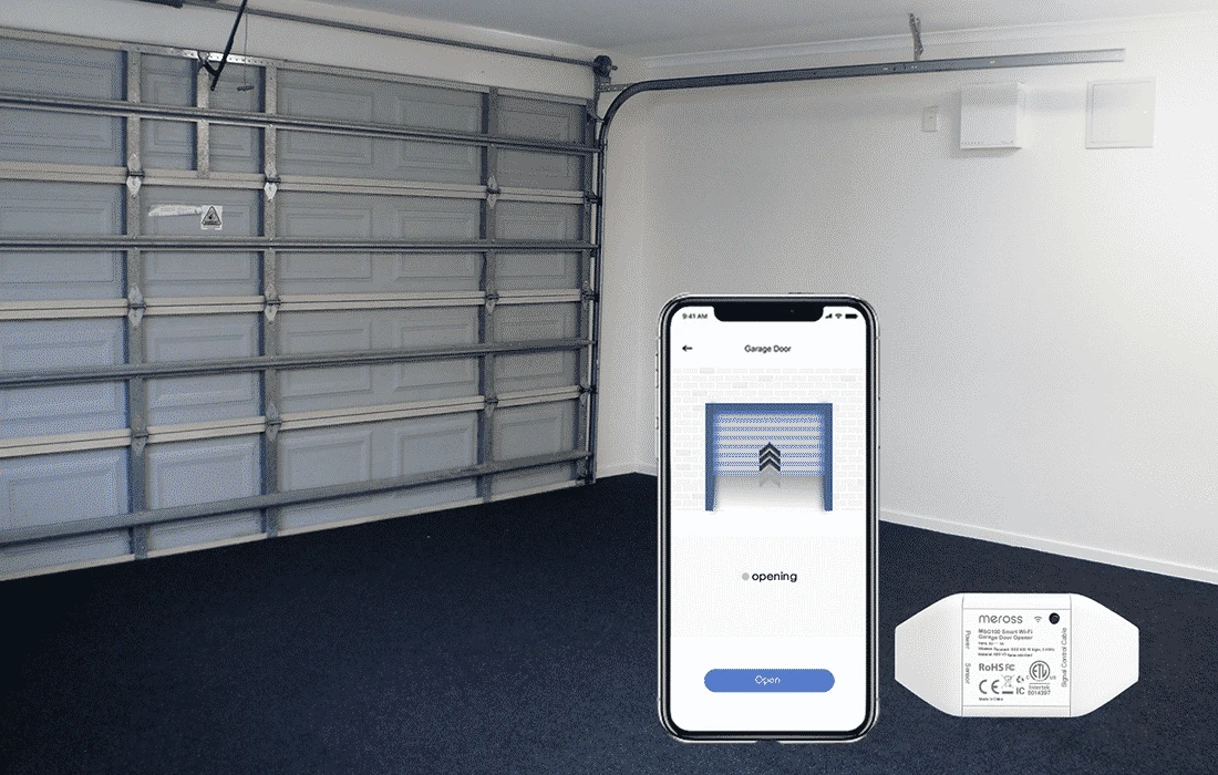 Meross MSG100HK išmanus garažo vartų valdiklis veikiantis su Apple Homekit