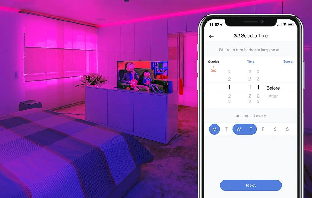Meross MSL320 PRO RGBWW Wi-Fi išmanioji LED juosta 5 metrų veikia su Apple Homekit, SmartThings