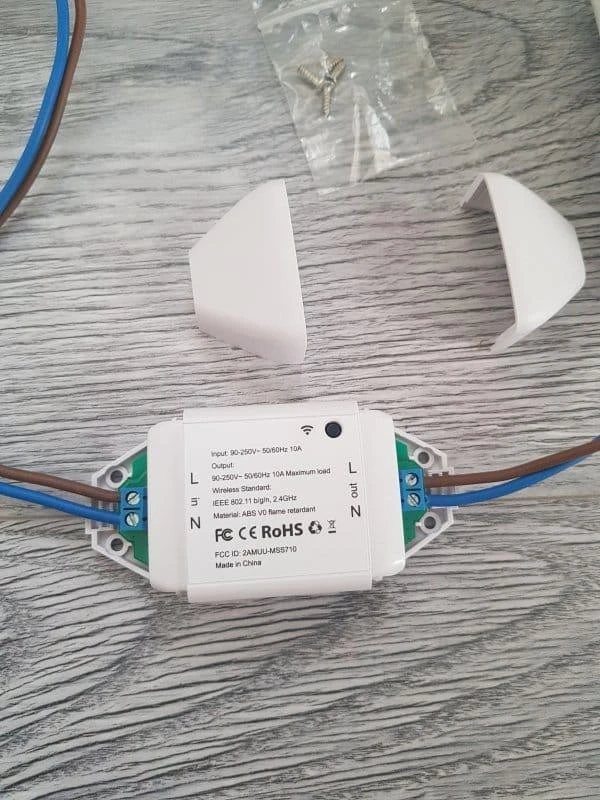 Meross MSS710HK išmanioji 1 kanalo relė veikia su Apple Homekit