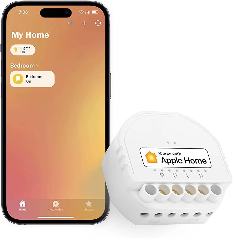 Meross MSS810 1 kanalo Wi-Fi relė veikia su Apple Homekit, SmartThings