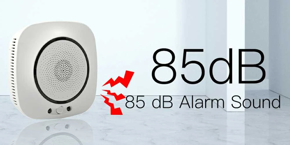 Moes Išmanus Wifi smalkių anglies monoksido CO jutiklis sirena TUYA 230V