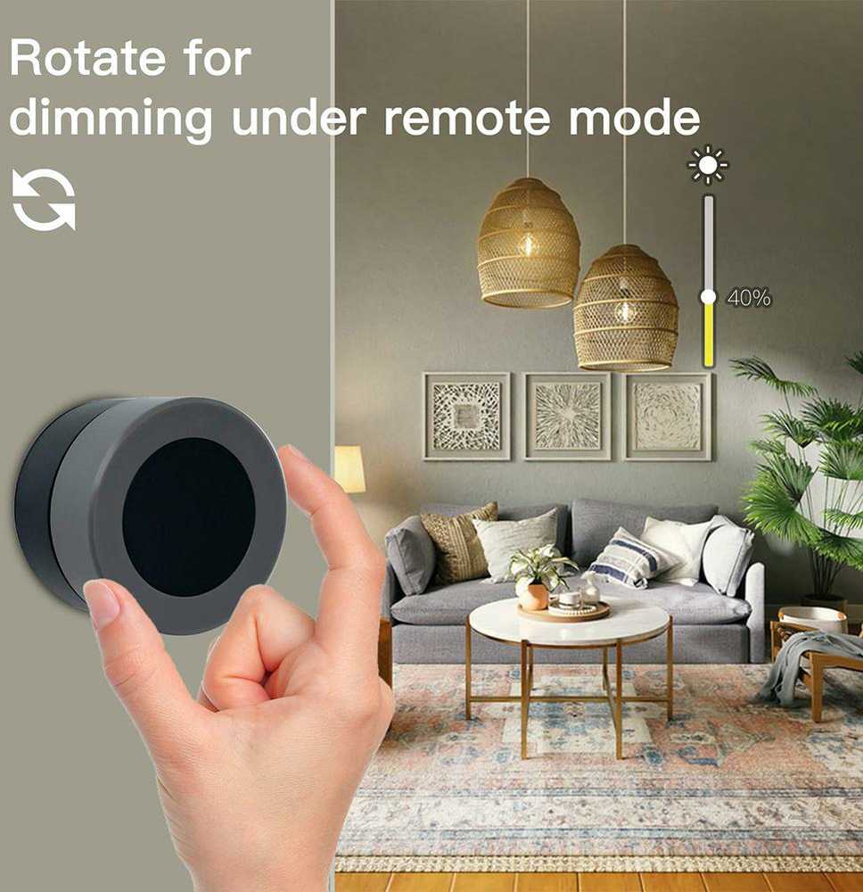 Moes Smart Knob išmanusis bevielis Zigbee sukamas mygtukas TUYA