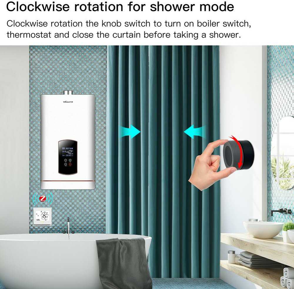Moes Smart Knob išmanusis bevielis Zigbee sukamas mygtukas TUYA