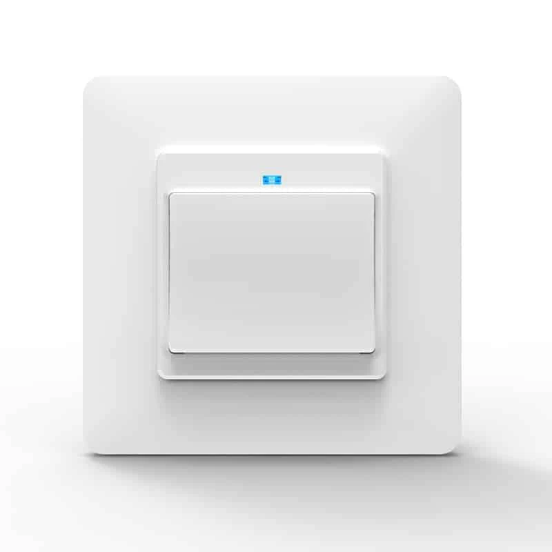 Moes WS-Y-EU1 1 kanalo click tipo baltos spalvos išmanusis WIFI jungiklis valdomas Smart life / Tuya