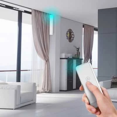 Moes Zigbee užuolaidų bėgelis 4.2m ilgio su elektriniu motoru TUYA