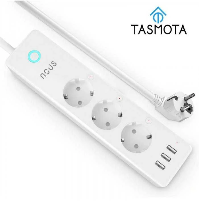 NOUS A5T Wifi Tasmota išmanusis prailgintuvas 3 kanalų 15A