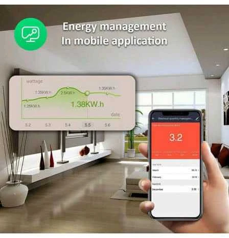 NOUS A7Z išmanioji Zigbee rozetė 16A, TUYA / Smart Life