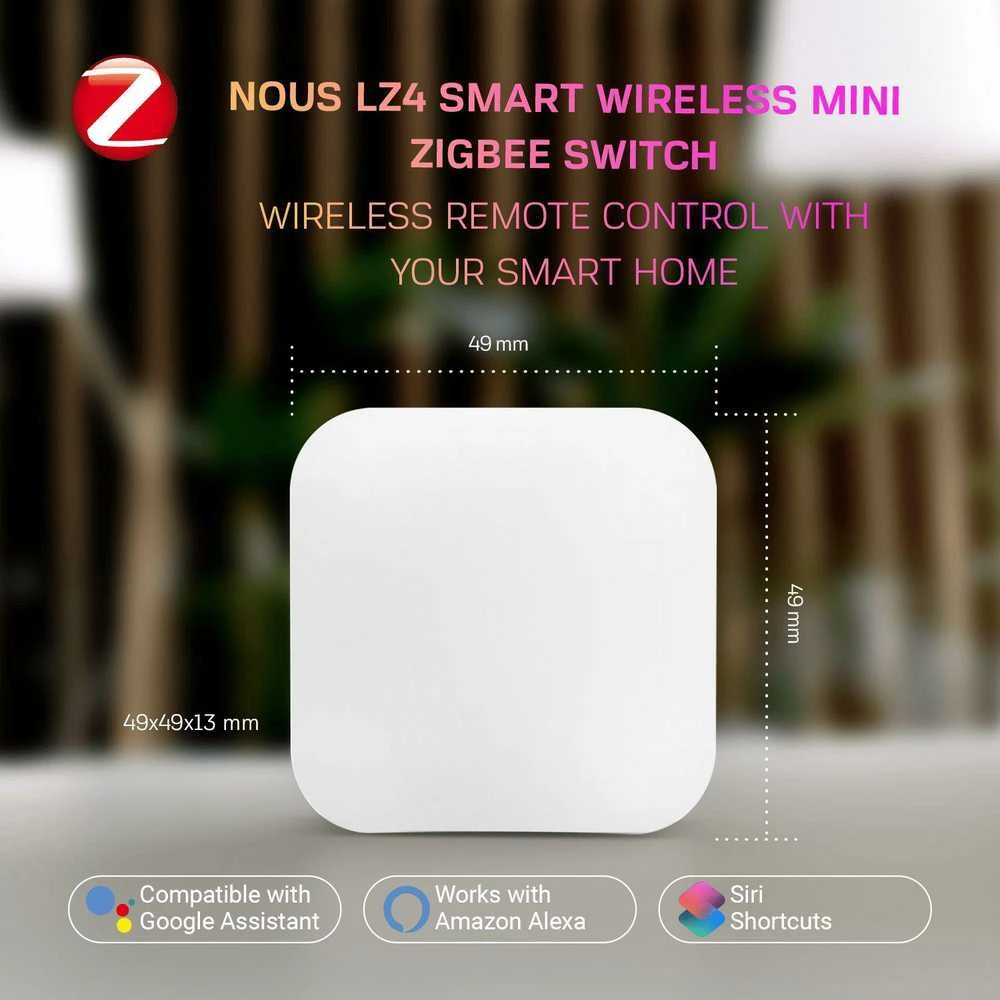 NOUS LZ4 Zigbee belaidis jungiklis TUYA / Smart Life