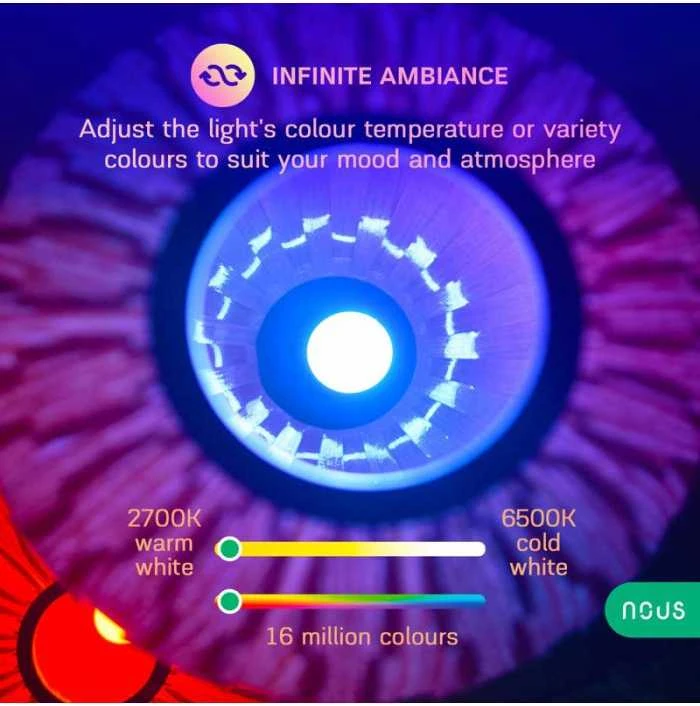 NOUS P3Z Zigbee išmanioji lemputė RGB E27 TUYA