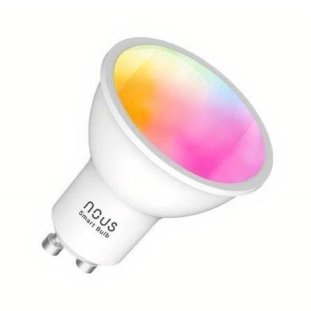 Lemputė LED GU10, 230V, 4,5W, 350lm, 2700K - 6500K, RGB, išmanioji Wi-Fi, valdoma programėle, TUYA / Smart Life, P8, NOUS