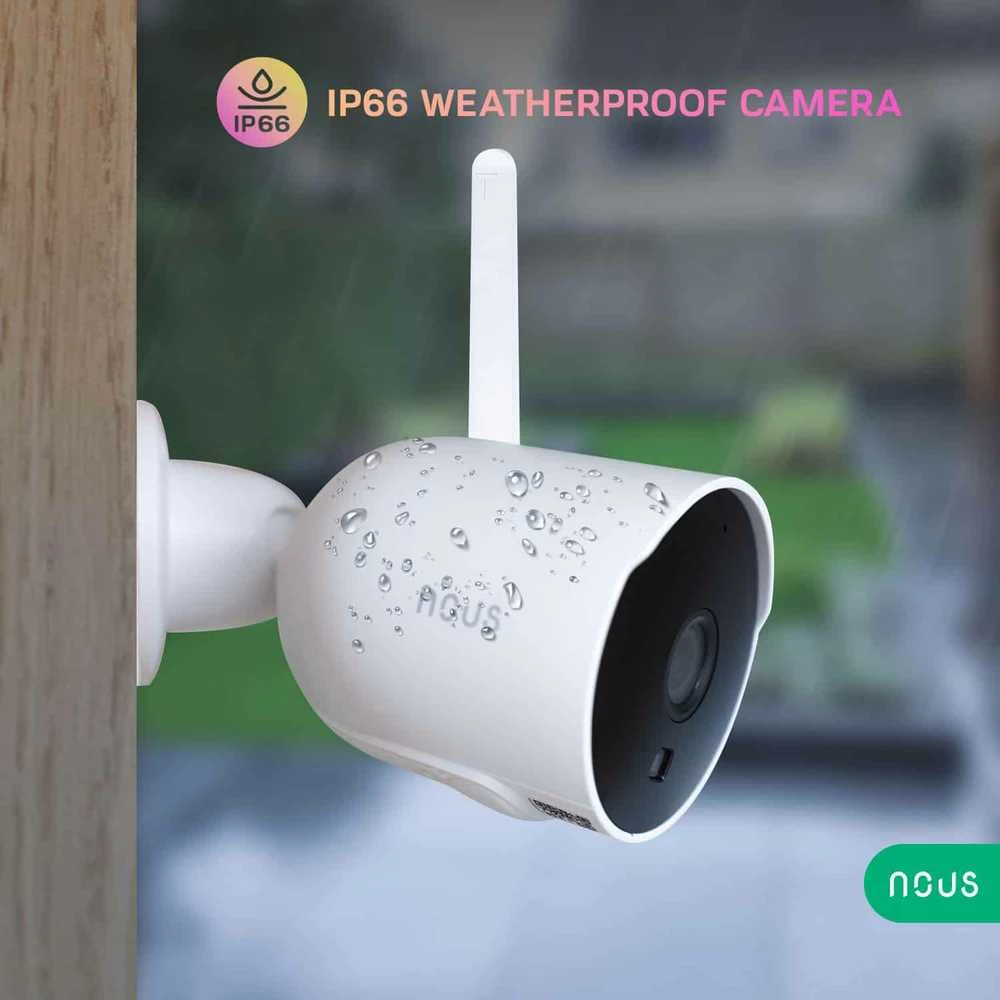 Nous W7P Bullet bevielė išmanioji Wifi kamera 3MP TUYA, Smart Life, NOUS