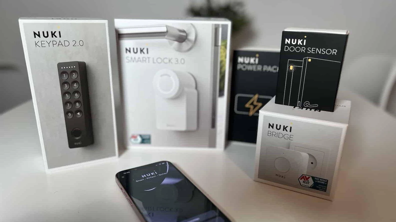 Nuki klaviatūra 2.0 Bluetooth klaviatūra su piršto antspaudu Nuki spynoms
