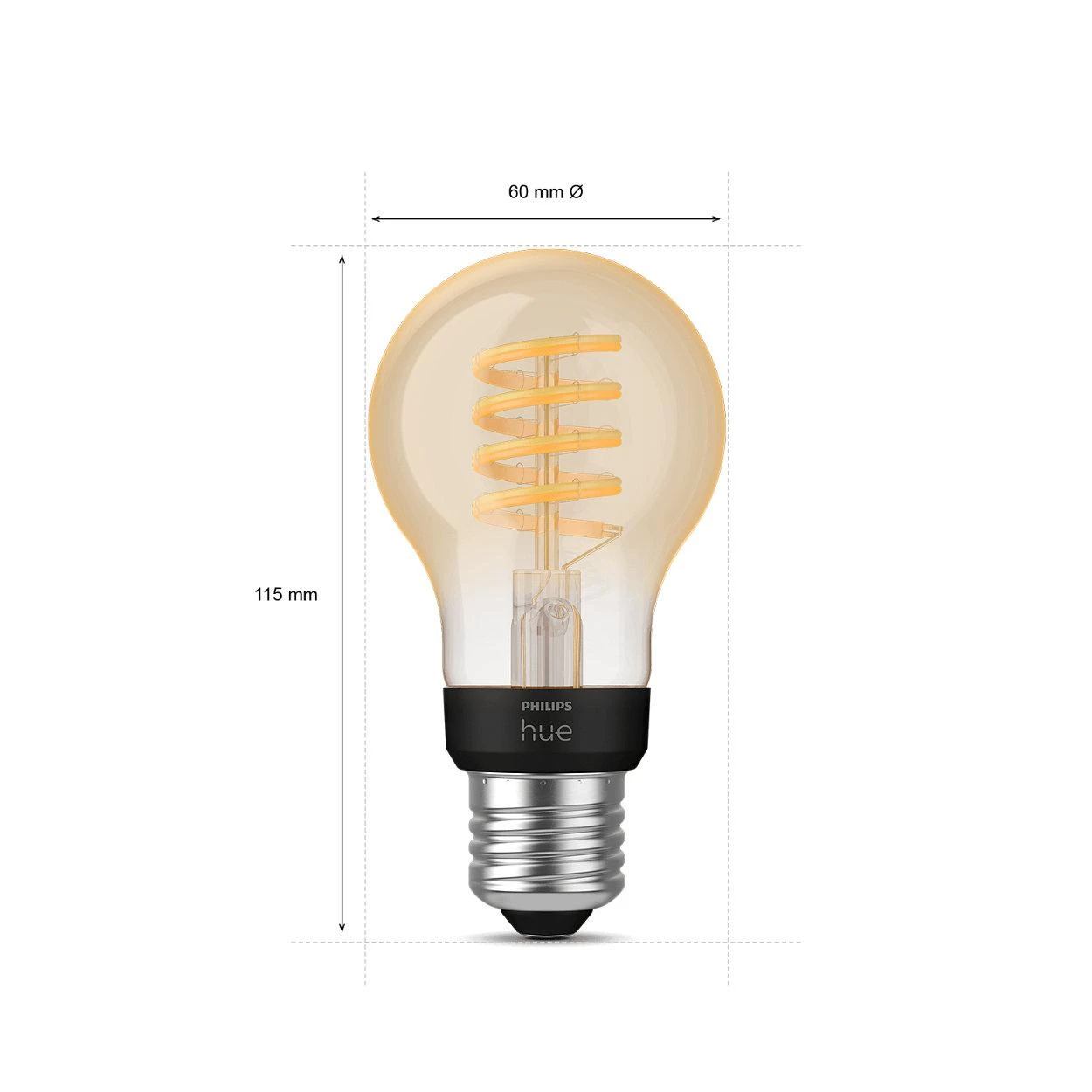 Philips Hue Baltas Ambiance išmanioji LED lemputė 7W E27 Zigbee, Bluetooth