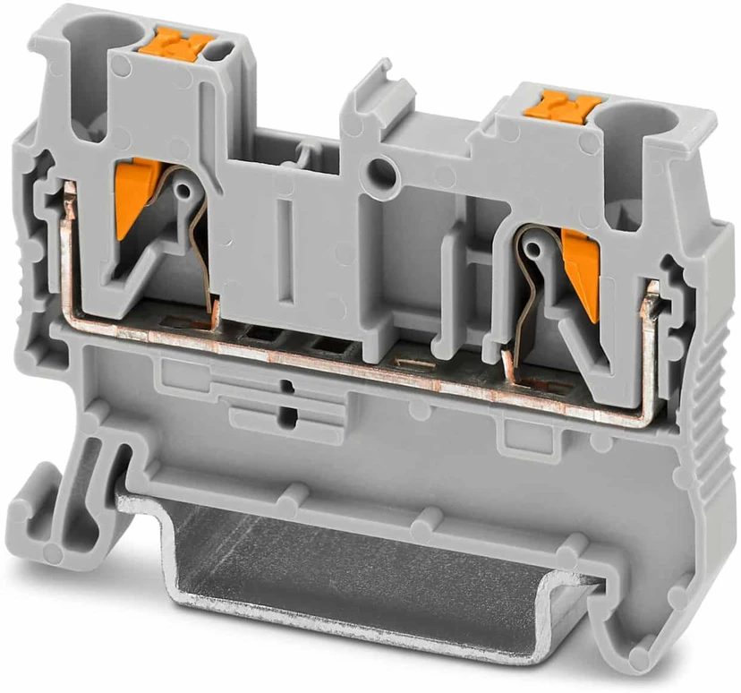 Phoenix Contact PT 2.5 DIN bėgelio rinklė 2,5mm² Push-in, pilkas