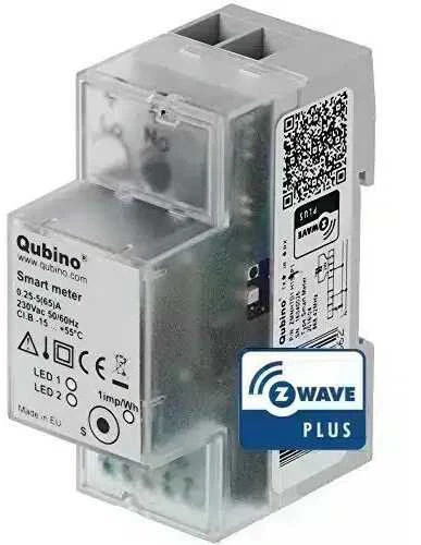 Qubino 1-fazės su-wave išmanusis elektros energijos sąnaudų matuoklis ZMNHTD1