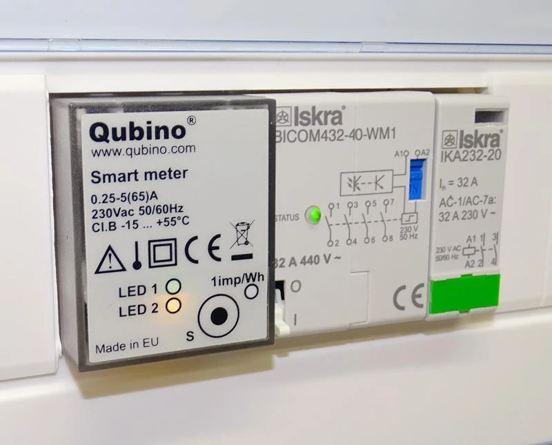 Qubino 1-fazės su-wave išmanusis elektros energijos sąnaudų matuoklis ZMNHTD1