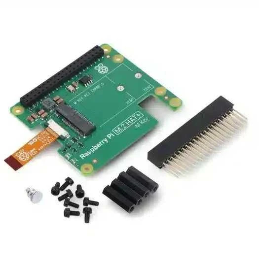 Raspberry Pi M.2 HAT+ – perdanga, skirta NVMe diskams ir M.2 priedams, skirta Raspberry Pi 5