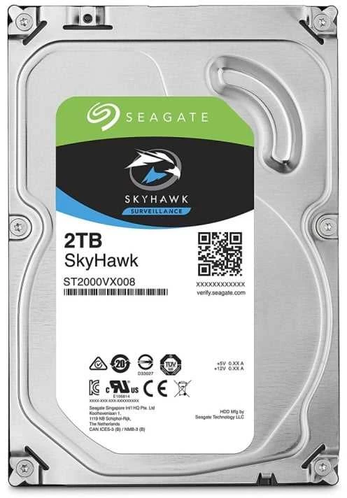 Kietasis diskas SEAGATE Surveillance Skyhawk 2TB HDD SATA 6Gb/s 256MB talpykla 3,5 colio