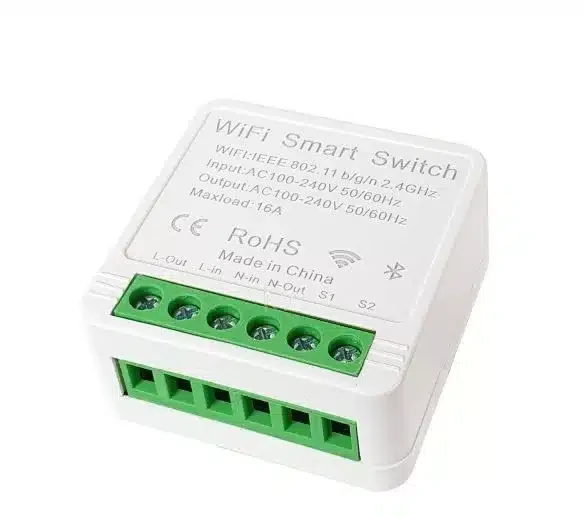 Sensiron WiFi + Bluetooth 1 kanalo relė, ewelink 16A