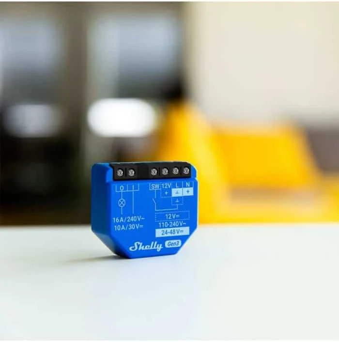 Shelly 1 Gen3 1 kanalo relė 16A (Wifi, Bluetooth)