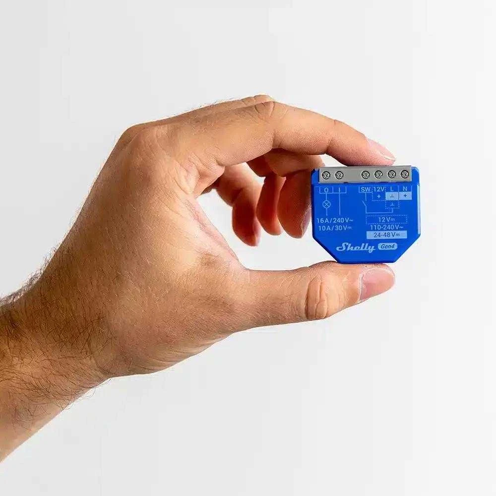 Shelly 1 Gen4 1 kanalo relė 16A (WiFi, Bluetooth, Zigbee, Matter)