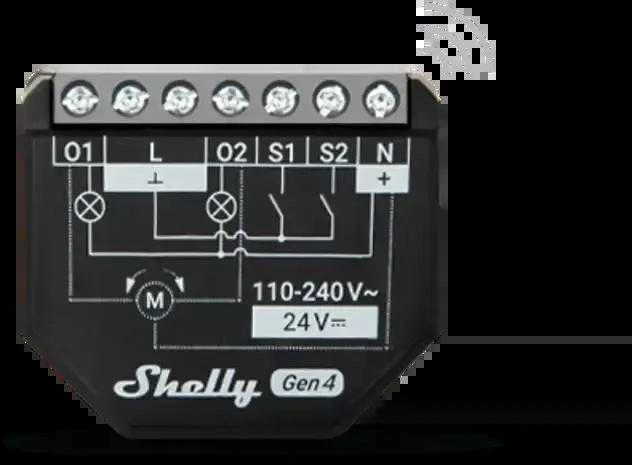 Maršrutizatorius Shelly Group 2 kanalų išmanusis jungiklis su energijos matavimu Shelly 2PM Gen4