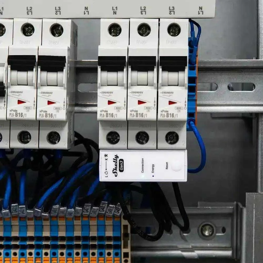 Shelly 3EM-63T Gen3 elektros sąnaudų skaitiklis