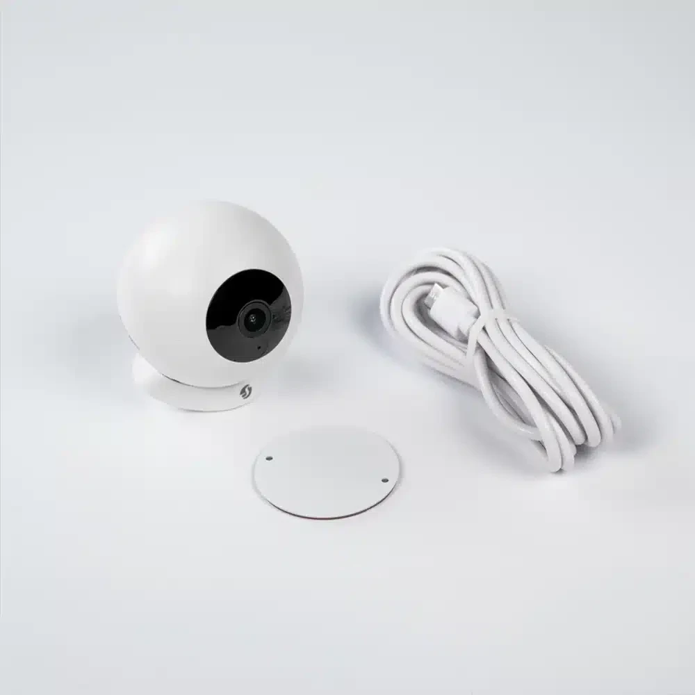 Shelly Camera Baltas – išmani Wi-Fi Full HD 1080p kamera, balta