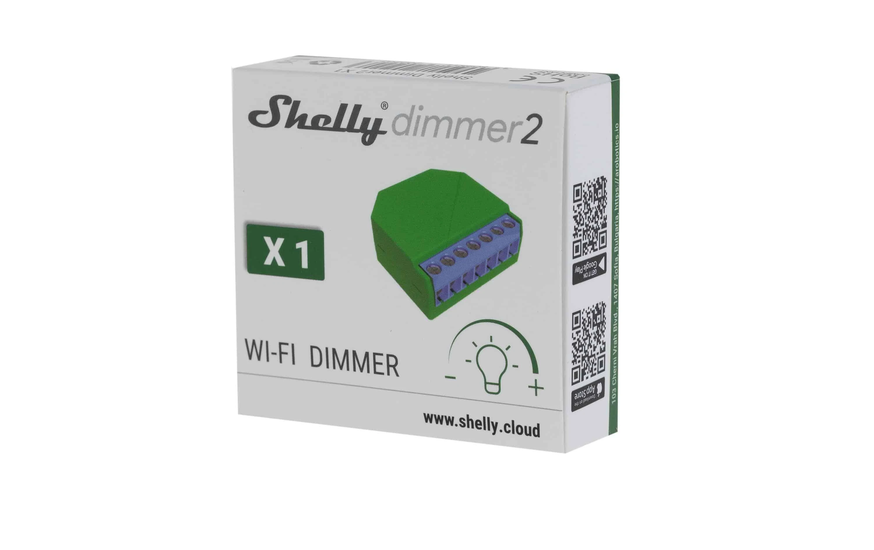 Shelly Dimmer 2 Wi-Fi valdoma relė su pritemdymo funkcija ir be nulinės linijos