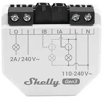 Shelly EM Gen3 elektros sąnaudų matavimo modulis (Wifi, Bluetooth)