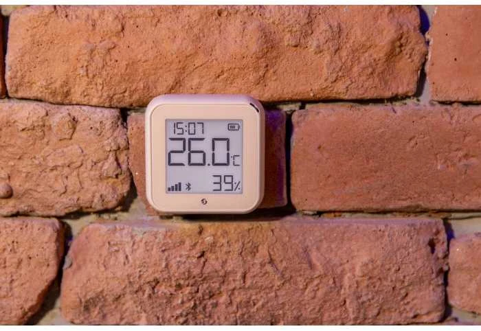 Shelly H&T GEN3 Wifi temperatūros ir drėgmės sensorius juodas
