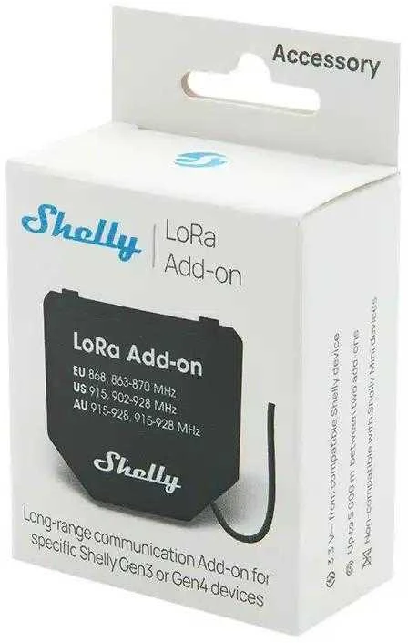 Shelly LoRa Add-on priedas relėms veikimui iki 5km