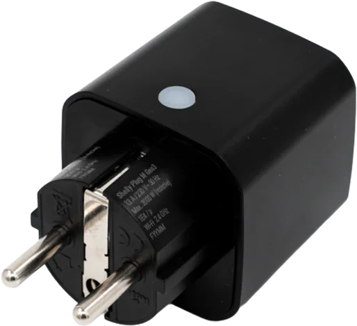 Shelly Plug M Gen3 - 4 vnt. išmanių Wi-Fi Matter kištukinių lizdų su galios matavimu (juodas)
