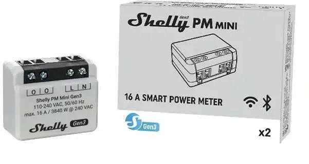 Shelly PM Mini Gen3 galios matuoklis