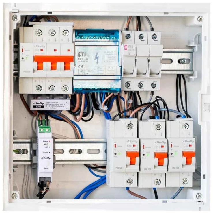 Shelly Pro 1CB C32A išmanusis MCB automatas su rele