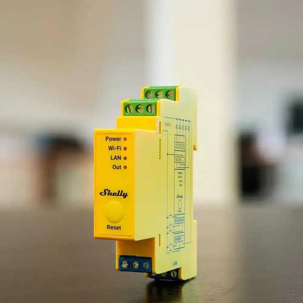 Shelly Pro RGBWW PM LED valdymo modulis (LAN, WiFi, Bluetooth)