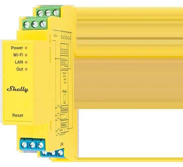 Shelly Pro RGBWW PM LED valdymo modulis (LAN, WiFi, Bluetooth)