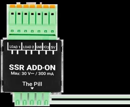 Shelly SSR Add-on priedas su 2 valdomais kanalais 0-30 VDC