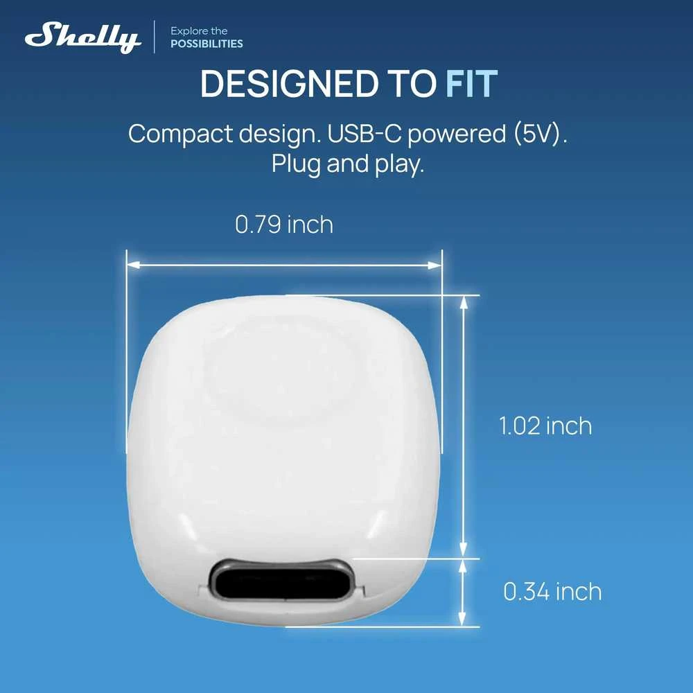 „Shelly The Pill“ universalus „WiFi“ / „Bluetooth“ jutiklis
