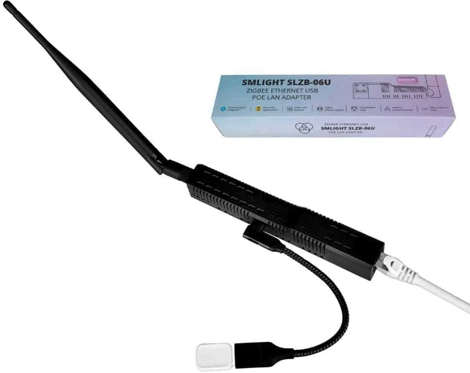 SMLIGHT SLZB-06U Zigbee Ethernet PoE USB LAN WIFI Adapteris