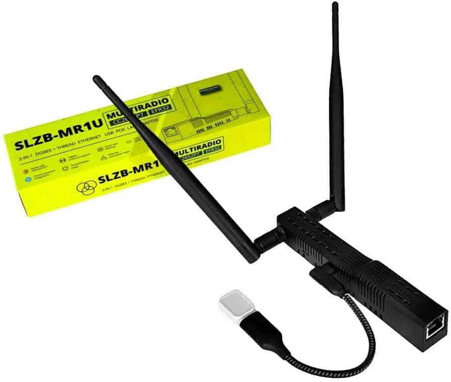 SMLIGHT SLZB-MR1U – modulinis daugiaprotokolis LAN adapteris (Zigbee / Thread / Z-Wave per USB)