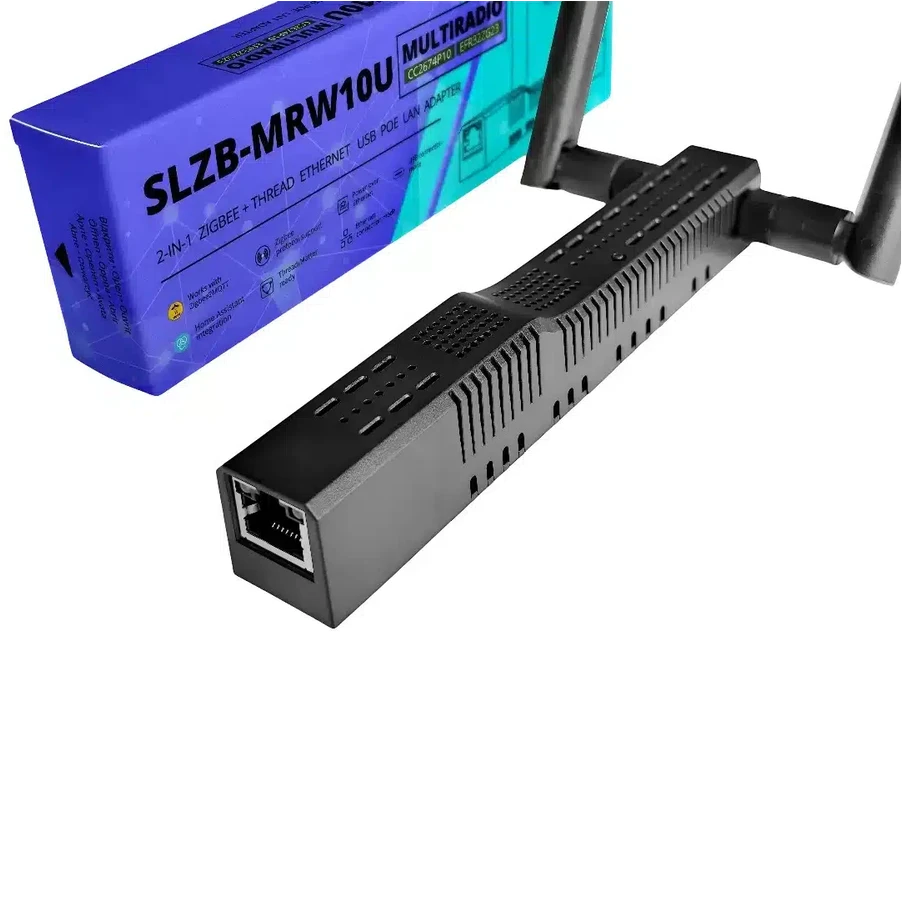 SMLIGHT SLZB-MRW10U – MultiRadio Zigbee / Thread (Matter) + Z-Wave Ethernet PoE adapteris