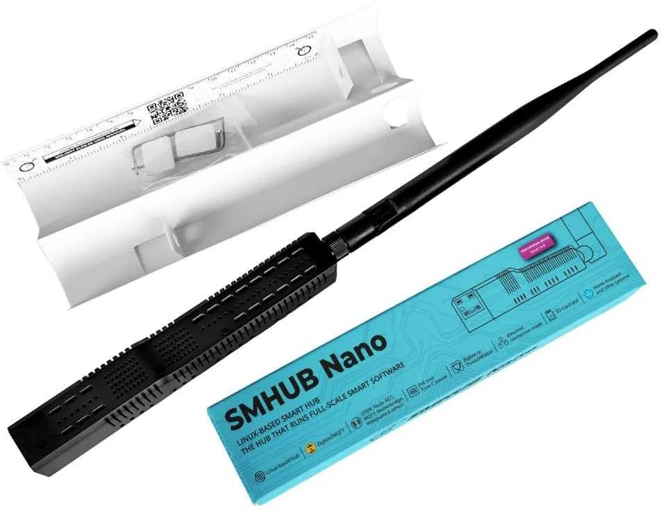 SMLIGHT SMHUB Nano MG24 – kompaktiškas Linux išmaniųjų namų valdiklis su Zigbee ir Thread