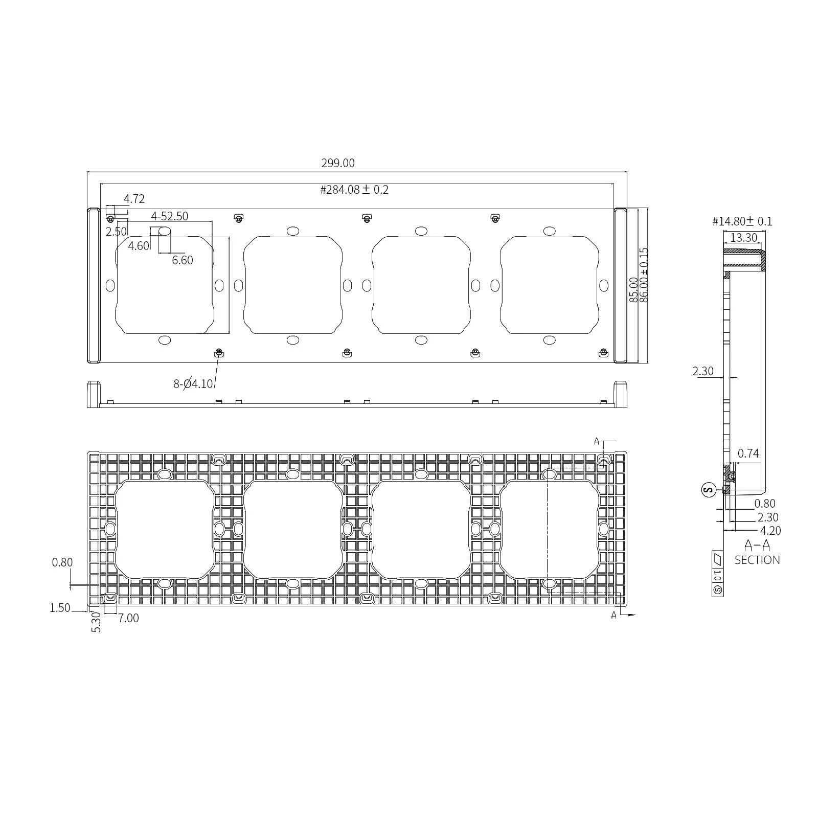 SONOFF 2 vietų rėmelis M5-80 jungikliams