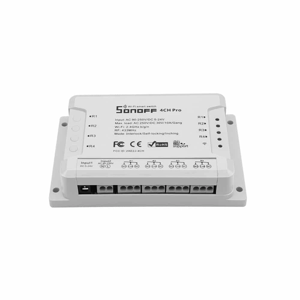 Sonoff PRO R3 4-kanalų išmani relė valdoma WiFi + RF - 230VAC 2200W