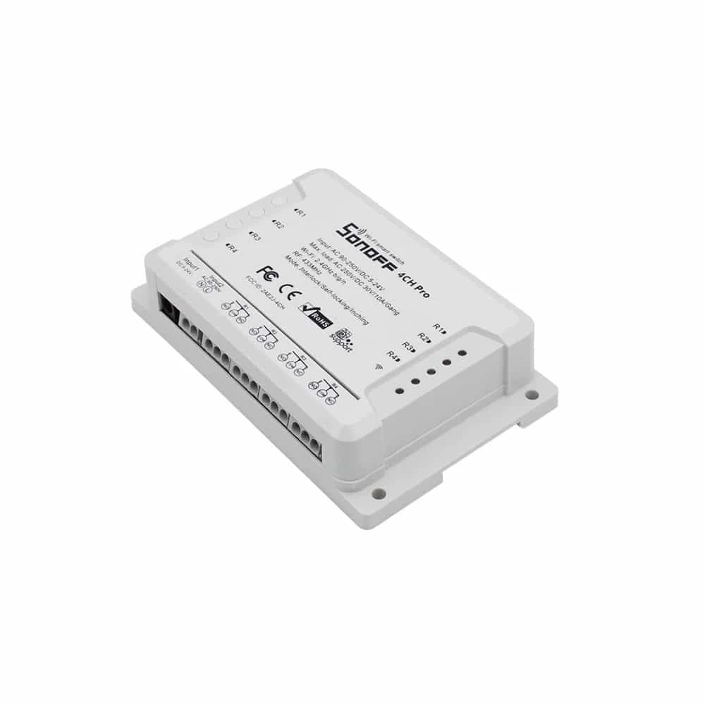 Sonoff PRO R3 4-kanalų išmani relė valdoma WiFi + RF - 230VAC 2200W