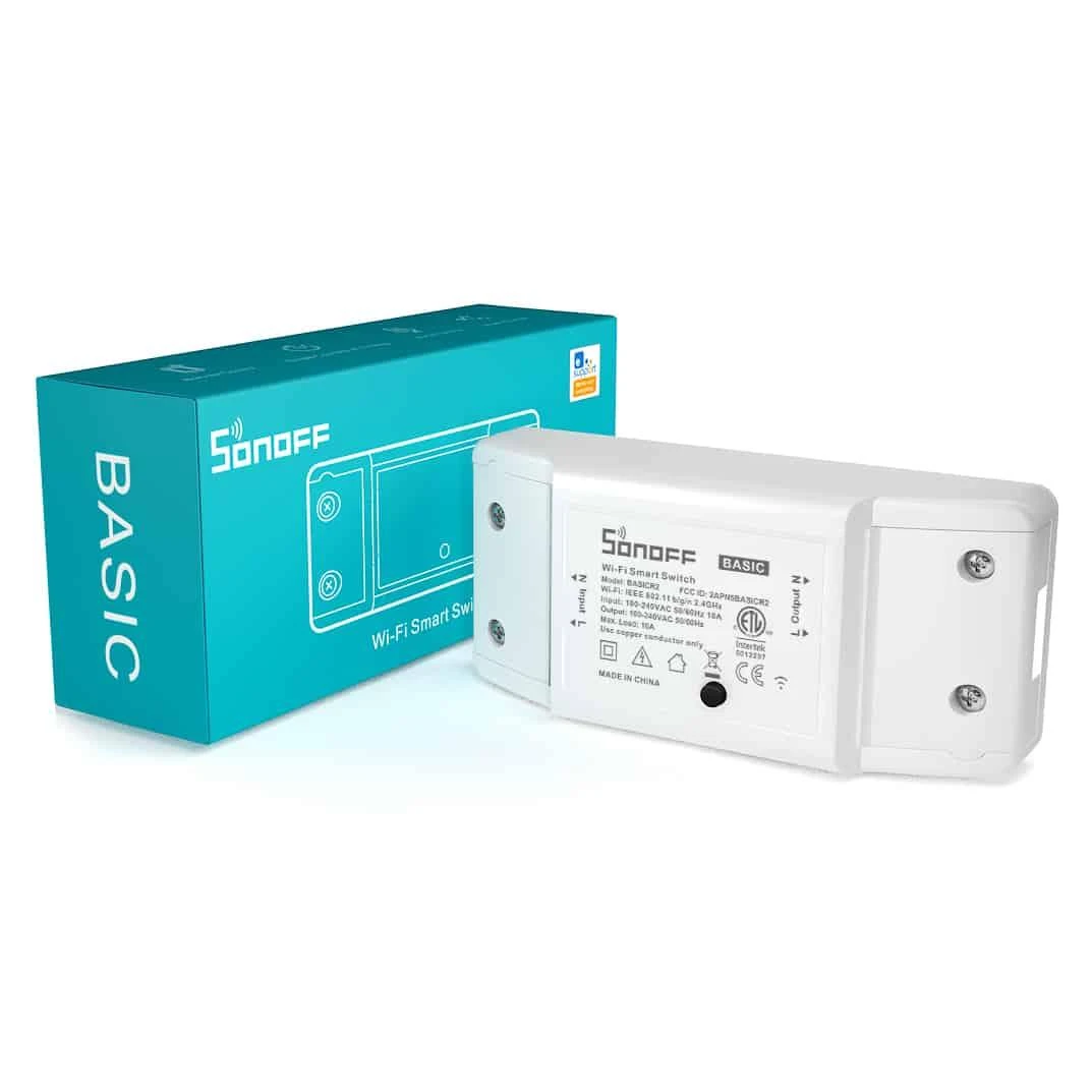 Sonoff Basic R2 1-kanalo išmani relė valdoma WiFi - 230VAC 2200W