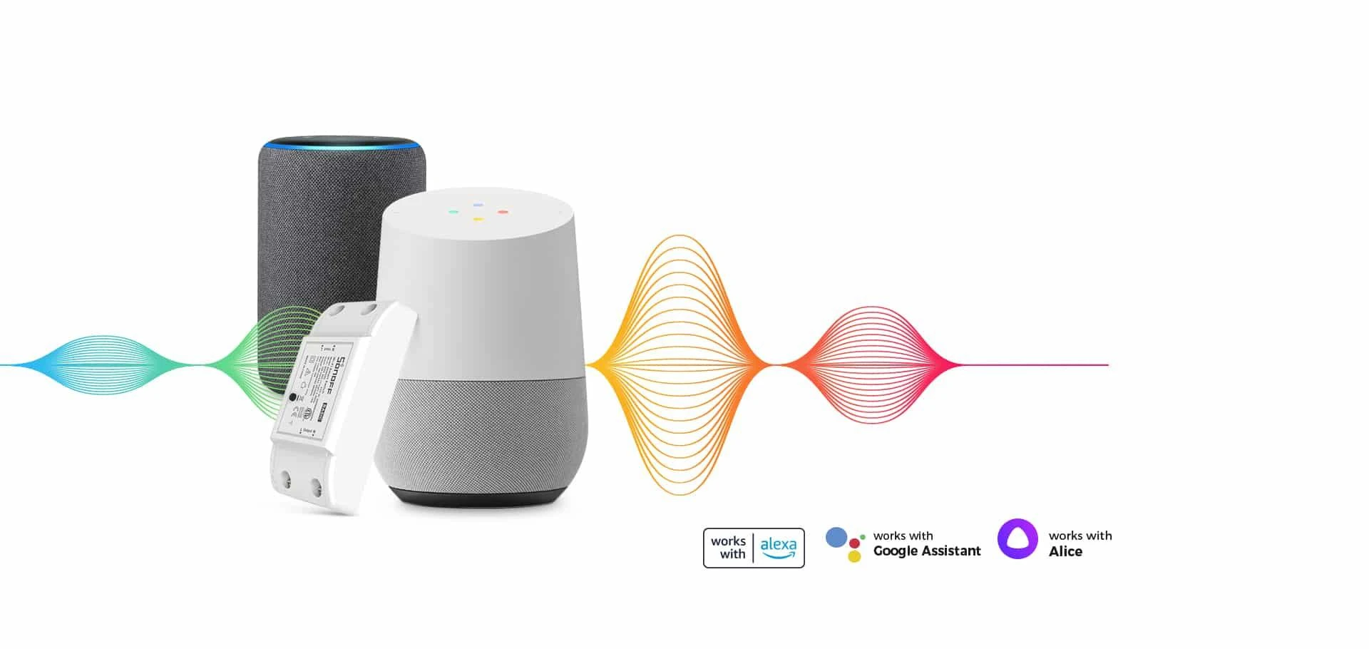Sonoff Basic R2 1-kanalo išmani relė valdoma WiFi - 230VAC 2200W